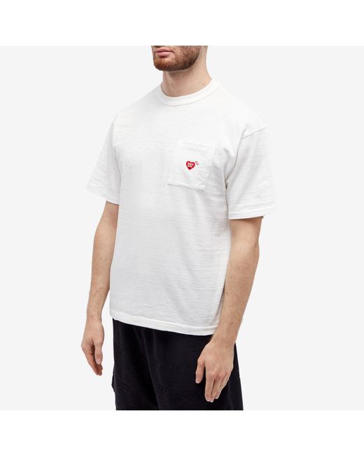 Human Made Heart Pocket T-Shirt White