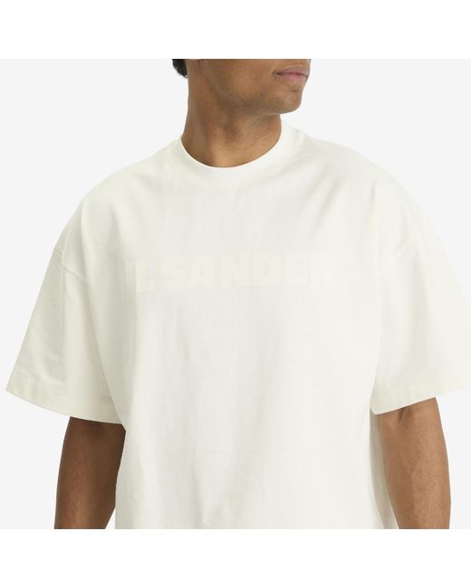 Jil Sander White Stiff Lightweight T-Shirt for men