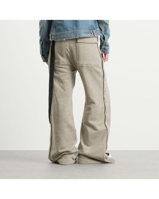 Rick Owens Gray Wide Pusher Pants
