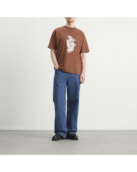 Drole de Monsieur Brown Rum Labels T-Shirt for men