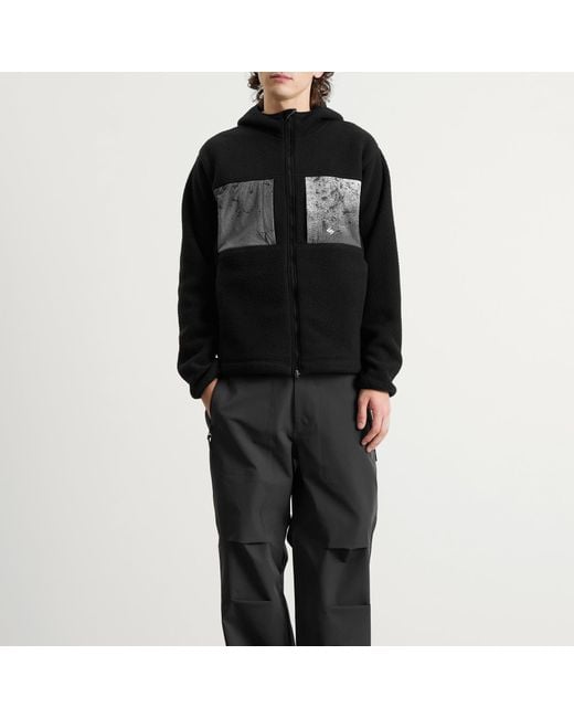 REPRESENT 247 Black Borg Fleece Jacket for men