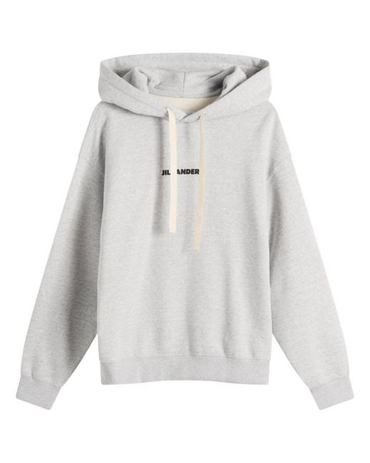 Jil Sander White Hoodie