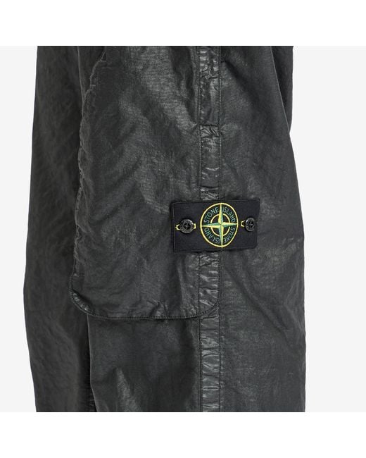 Stone Island Gray Organic Nylon Panama-Tc Cargo Pants for men