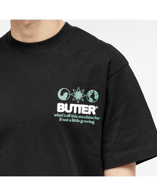 Butter Goods Black Sunshine T-Shirt for men