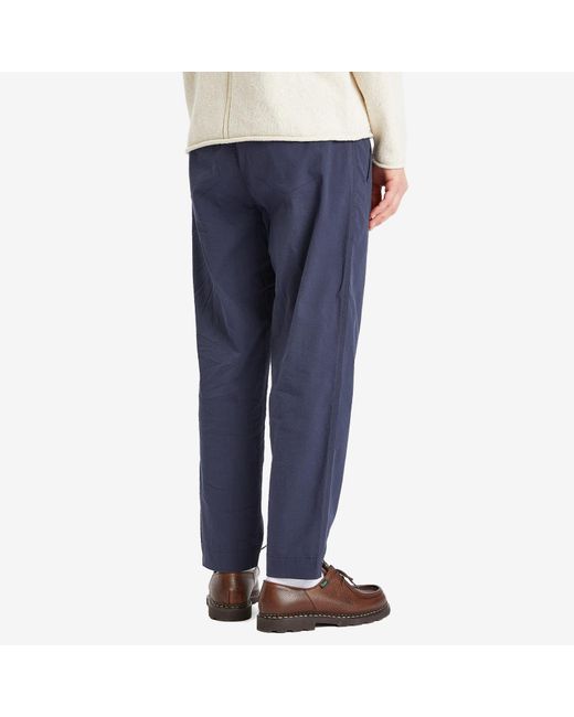 Folk Blue Seersucker Drawcord Assembly Pants for men