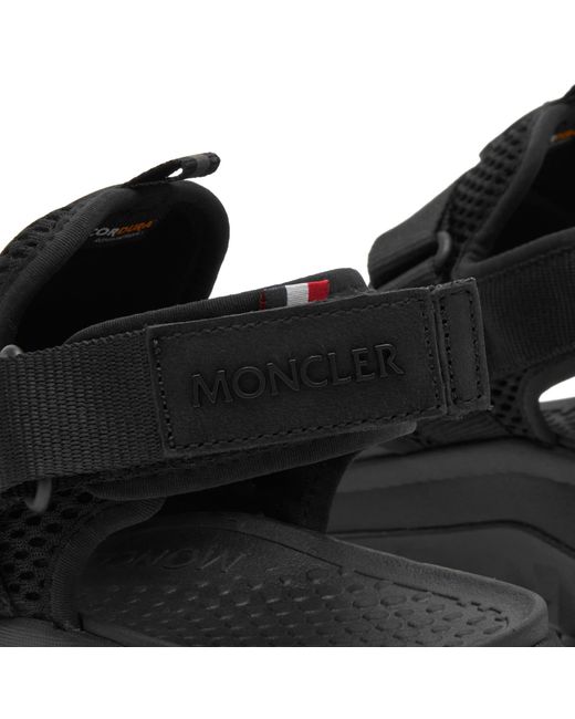Moncler Black Trailgrip Vela Sandals
