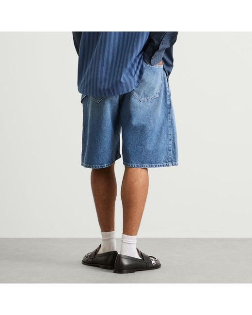 J.W. Anderson Blue Twisted Workwear Shorts for men