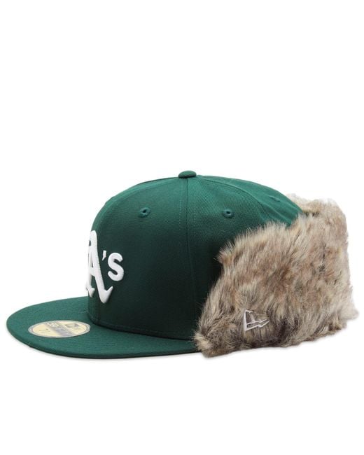 KTZ Green Oakland Athletics 59fifty Downflap Cap