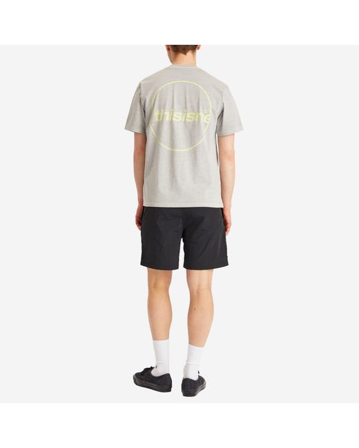 Thisisneverthat Gray C-Logo T-Shirt for men