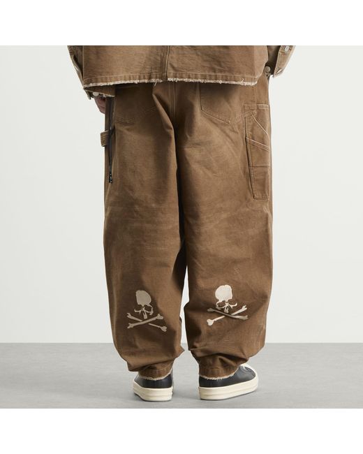 MASTERMIND WORLD Brown Wide Fit Duck Painter Pants for men