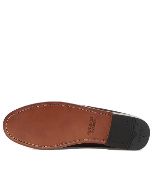 G.H.BASS Brown Penny Suede Loafer