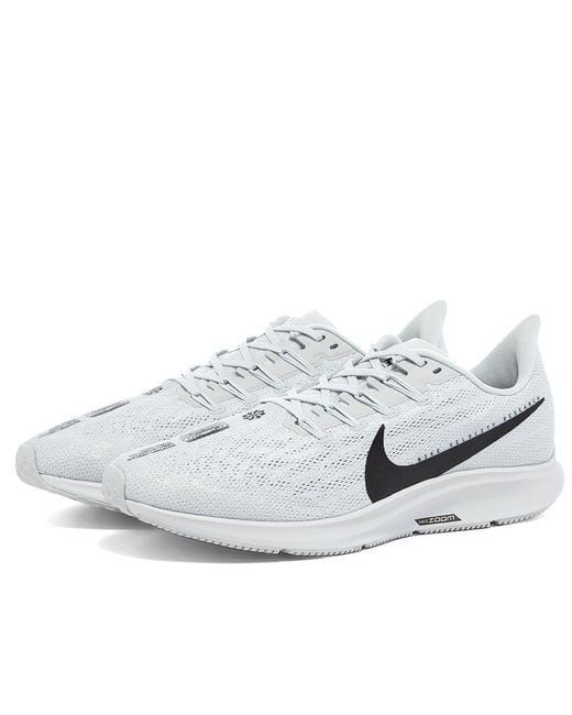 Nike Gray Air Zoom Pegasus 36 Running Shoe for men
