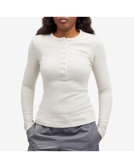 Daily Paper White Denise Button Long Sleeve