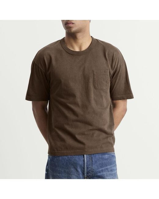 Visvim Brown Jumbo T-Shirt for men