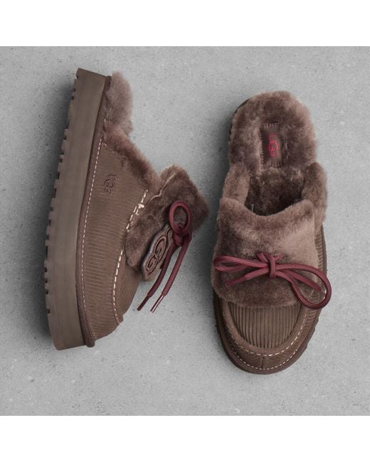 Ugg Brown Disquette Heritage Slipper