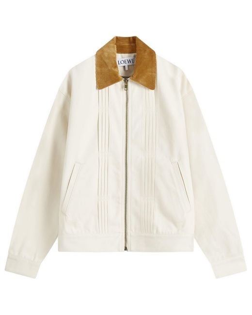 Loewe White Denim Work Jacket for men