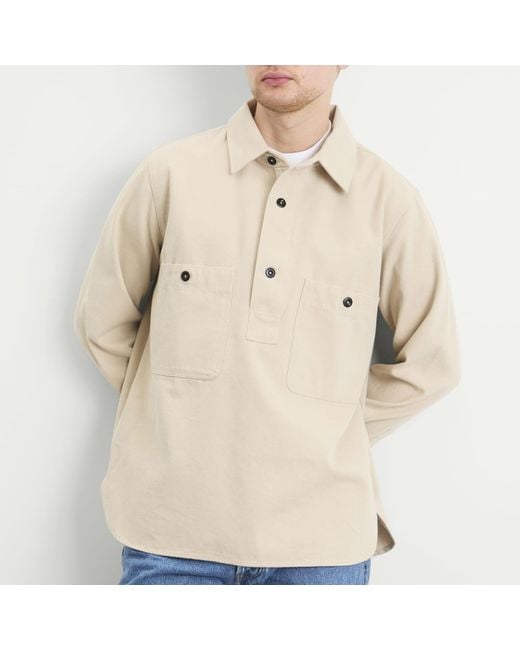 MHL by Margaret Howell Natural Overhead Shirt for men