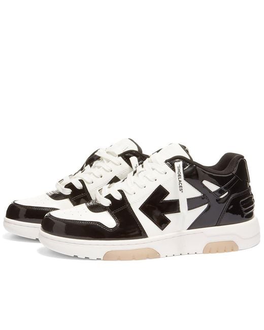 Off-White c/o Virgil Abloh Leather Out Of Office Patent Sneakers in ...