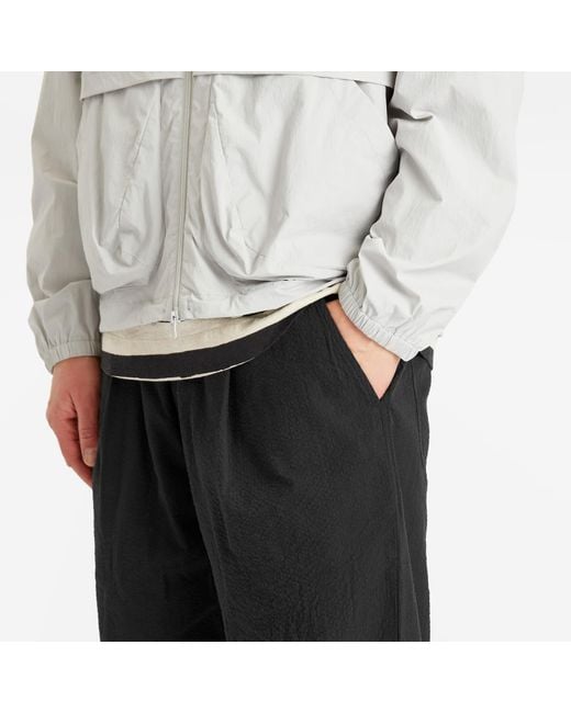 Folk Black Elasticated Wide Fit Trouser for men