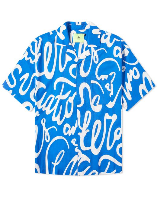 New Amsterdam Surf Association Blue Wijk Tulip Vacation Shirt for men