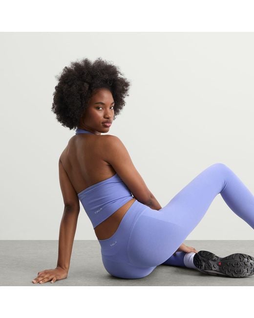 Tala Blue Sculpt Seamless Halter Tank