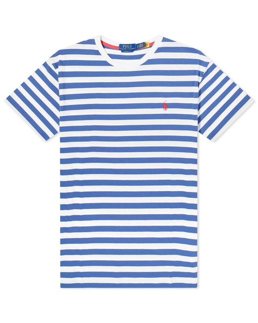 Polo Ralph Lauren Blue Stripe T-Shirt for men