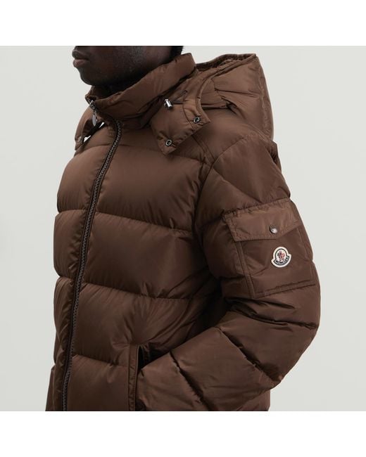 Moncler Brown Maya Matte Jacket for men