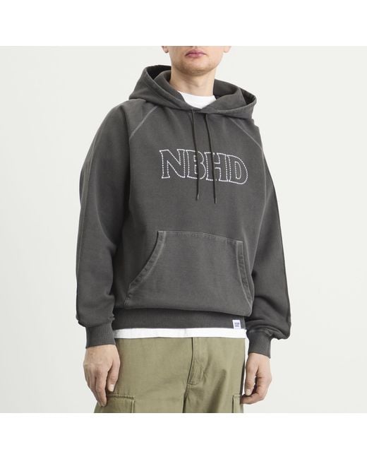 Neighborhood Gray Pigment Dyed Sweat Hoodie for men