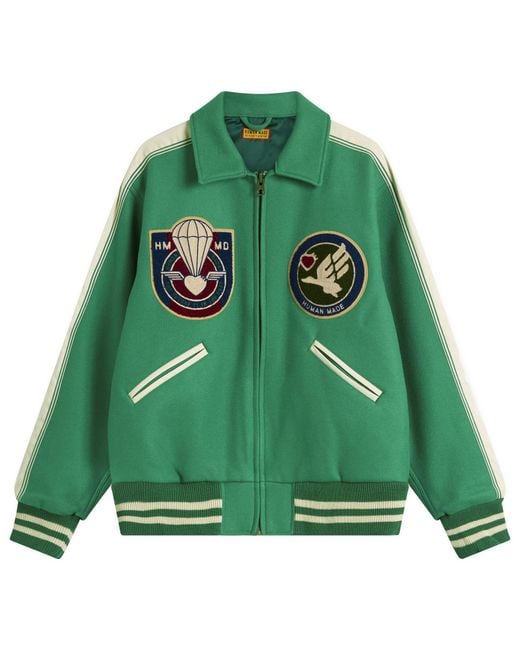 Human Made Green Military Jacket for men