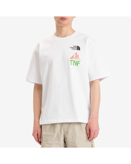The North Face White Heaven & Earth Graphic T-Shirt for men
