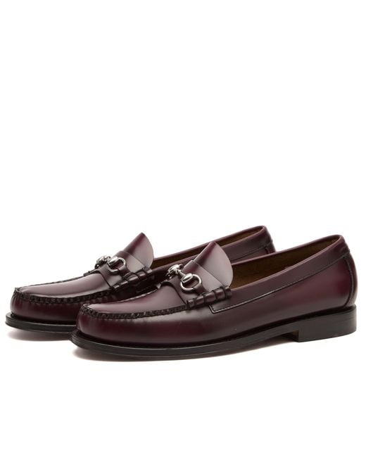 G.H.BASS Brown Lincoln Horse Bit Loafer for men
