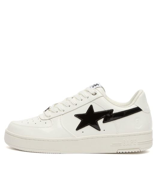 A Bathing Ape White Bape Sta #1 M2 Sneakers for men
