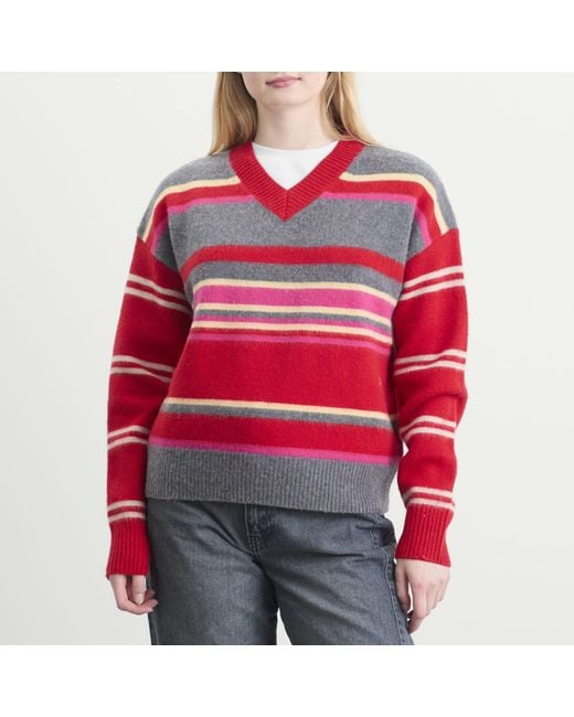 Damson Madder Red Rene V Jumper