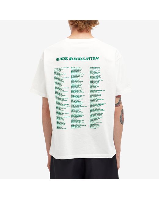 Bode Blue Trailhead T-Shirt for men