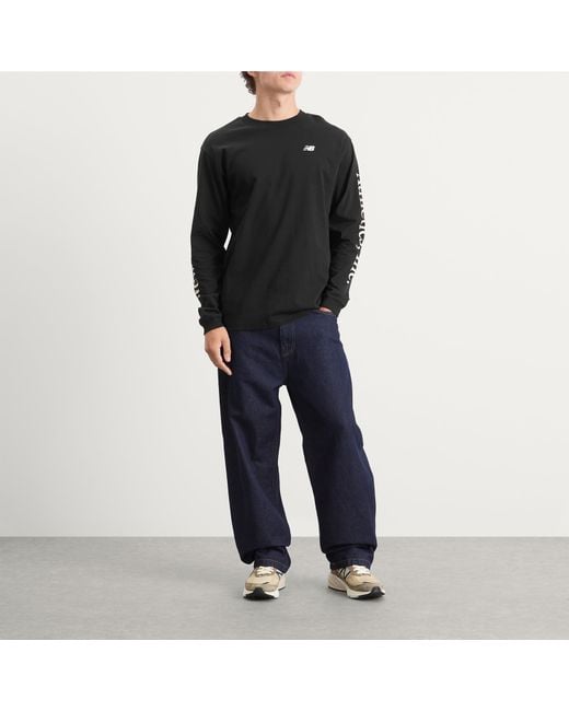 New Balance Black Athletics Classic Long Sleeve for men