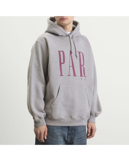 by Parra Gray Gapped Hoodie for men