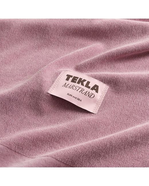 Tekla Purple Beach Towel