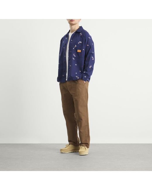 Service Works Blue Paisley Front Of House Jacket for men