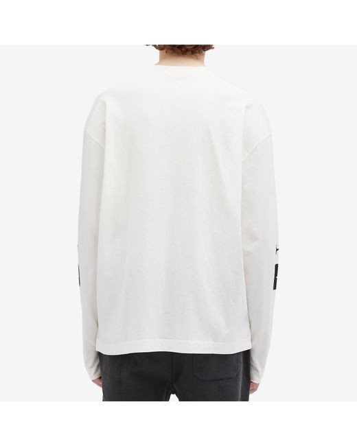 Cole Buxton White Yingyang Long Sleeve T-Shirt for men