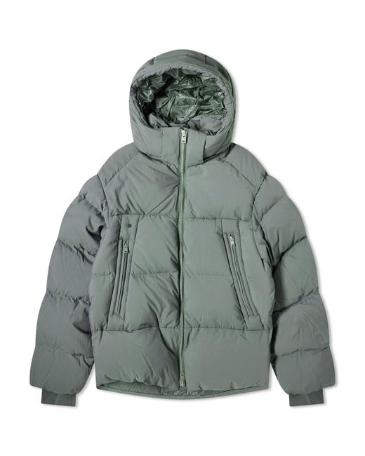 Y-3 Green Puff Jacket for men