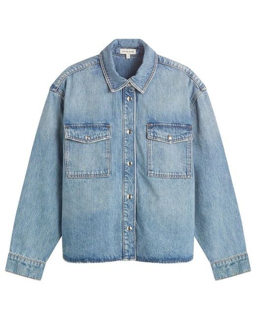 Anine Bing Blue Paxton Shirt
