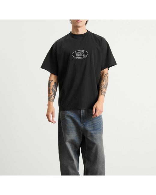 Vans Black X A.O.D. Oval Logo T-Shirt for men