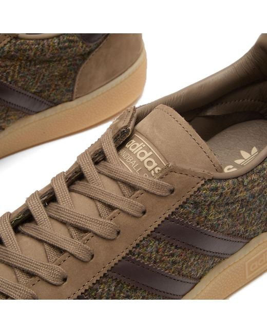 Adidas Brown Handball Spezial Tweed Sneaker for men