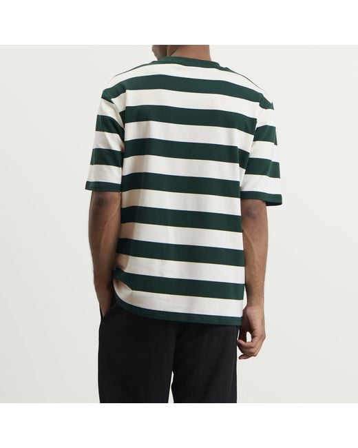 BOUND Green Stripe T-Shirt for men