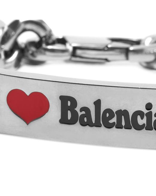 Balenciaga I Love Bracelet in Metallic for Men | Lyst UK