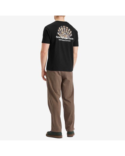 New Amsterdam Surf Association Black Seal Logo T-Shirt for men