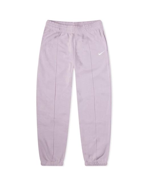 Nike Cotton Solo Swoosh Sweat Pant in Purple - Lyst