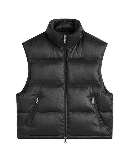 Cole Buxton Black Ripstop Down Gilet for men