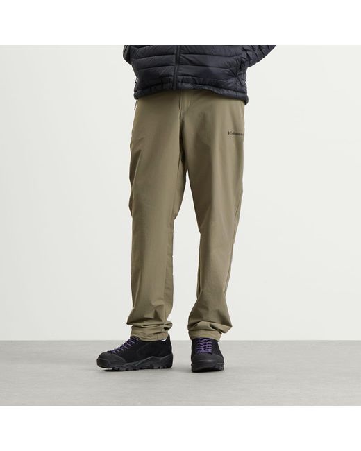 Columbia Green Essential Hike Ay Trousers for men