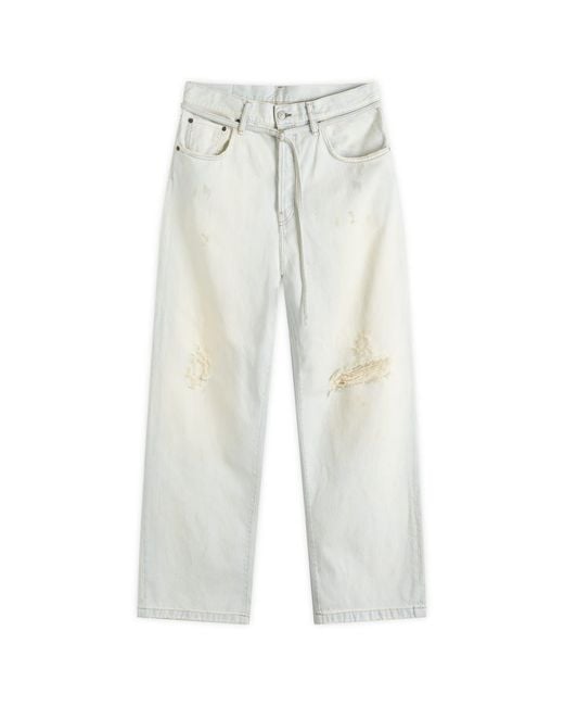 Acne White 2023 Shorebreak Jeans for men